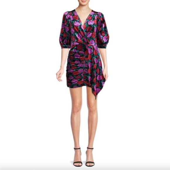 Ronny Kobo Velvet Floral Monica Dress - Picture 1 of 6